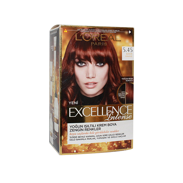 رنگ مو لورال Excellence شماره 5.45 قهوه ای برنز