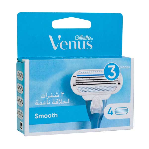 تصویر تیغ یدک ‏ژیلت مدل Venus بسته 4 عددی ا Gillette Venus Shaving Cartridges 3 Blade Pack of 4 Gillette Venus Shaving Cartridges 3 Blade Pack of 4